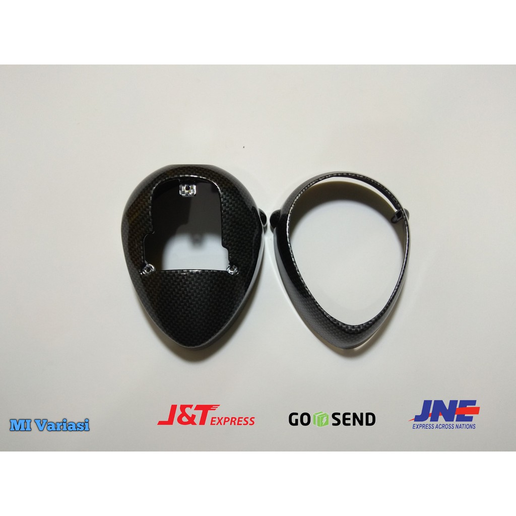 Tutup / cover speedometer fino thailand silver karbon