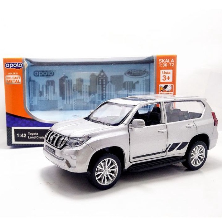 Apolo msz diecast Toyota Land Cruiser prado silver