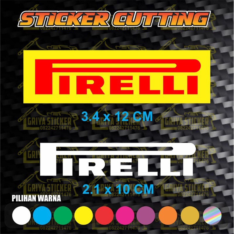 sticker cutting Pirelli stiker motor