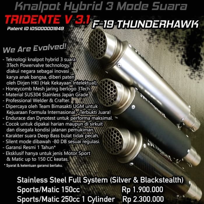 Flash Sale - Tridente F19 Thunderhawk 150Cc Fullsystem