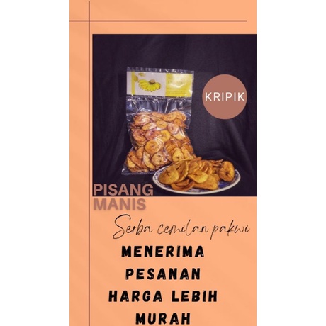 kripik pisang // cemilan // kripik pisang manis