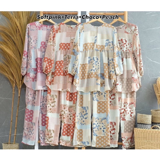 

Flower set pastel