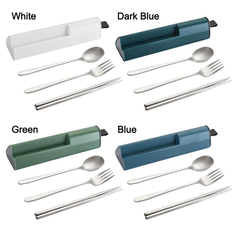 Top Cutlery Set Portable High Quality Travel Sendok Garpu Set Garpu Sendok Sumpit Peralatan Makan Set