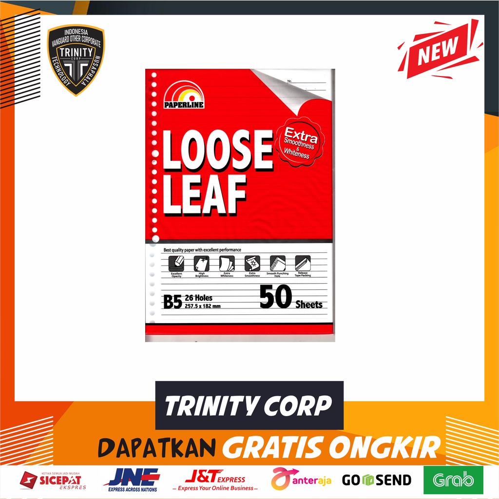 

Kertas Loose Leaf / File B5 50 merk random
