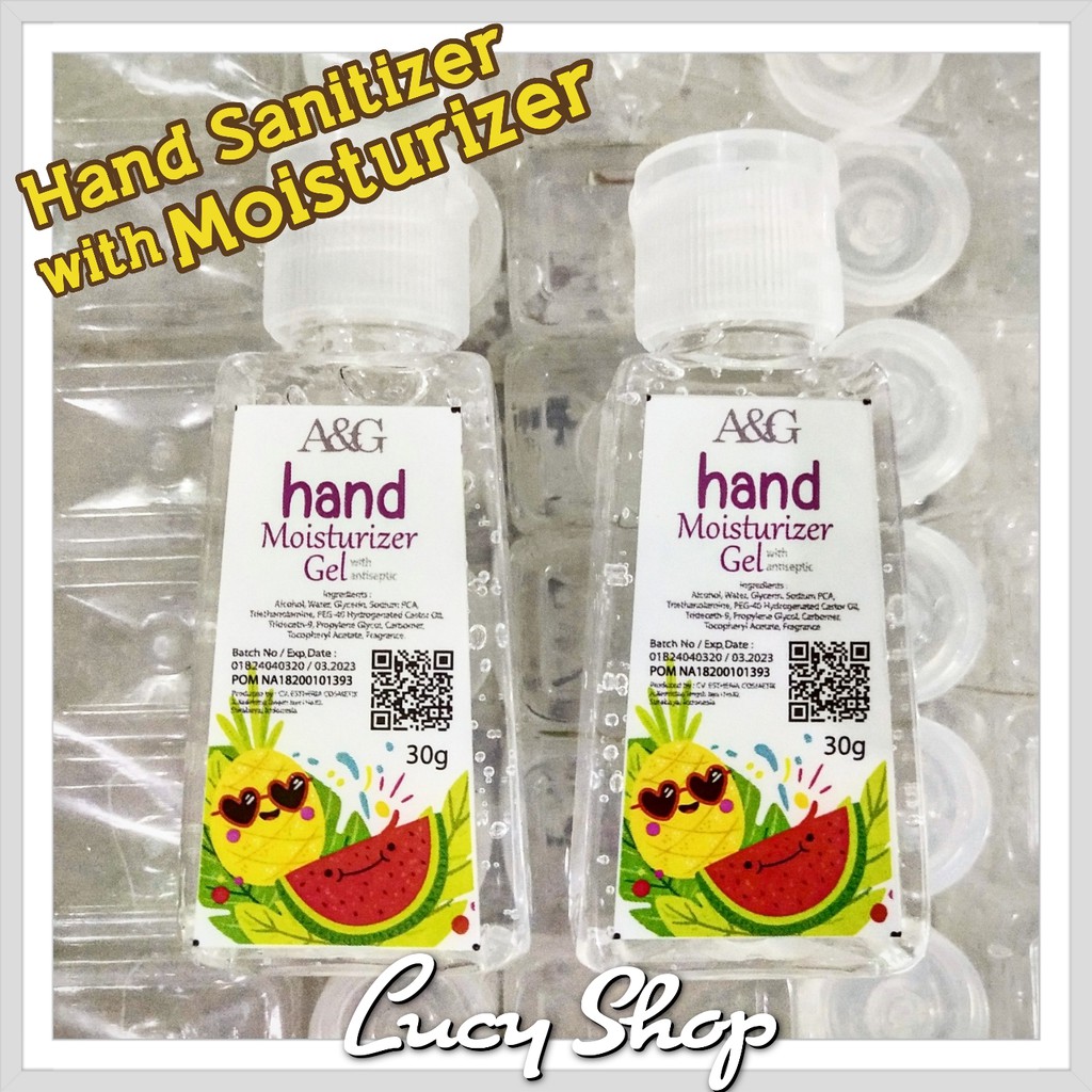 A&amp;G Hand Sanitizer Moisturizer Gel Antiseptik 30ml 70% Alkohol