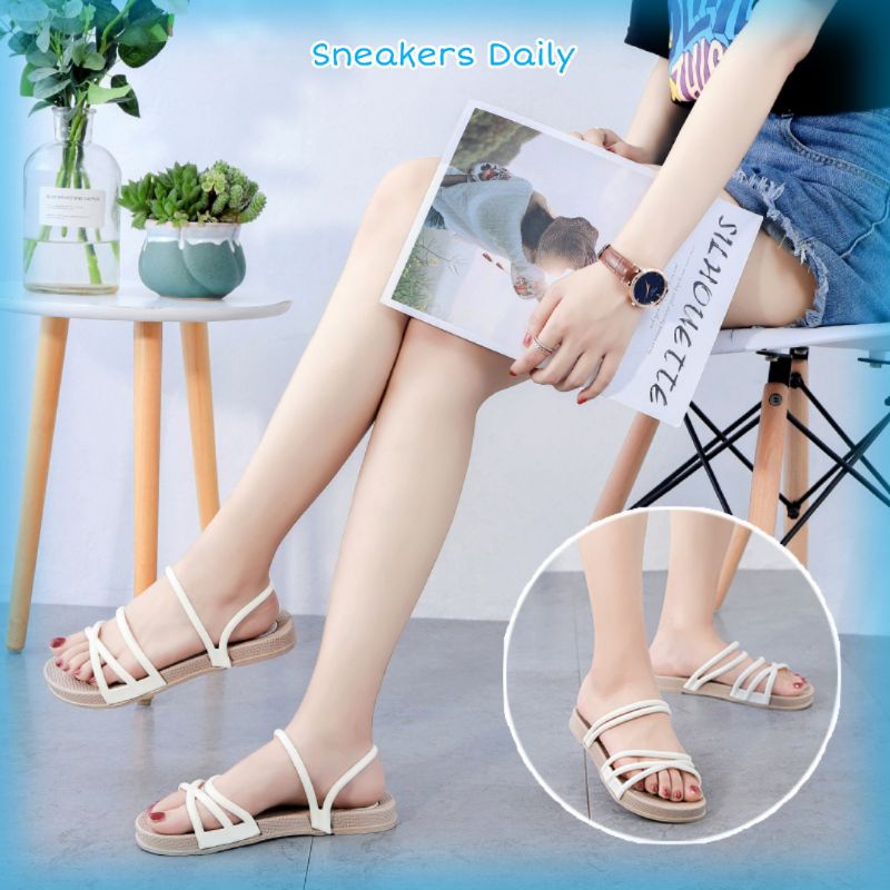 COD Sneakersdaily 2088 Sandal Tali Wanita Sandal Selop