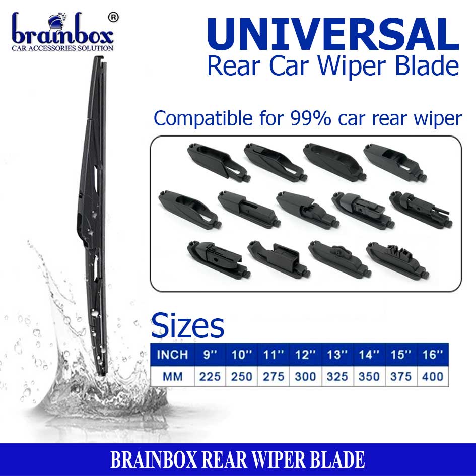 Rear Wiper Blade Universal Wiper Belakang Kaca Mobil Karet Pembersih Kaca Mobil Wiper Kaca Mobil