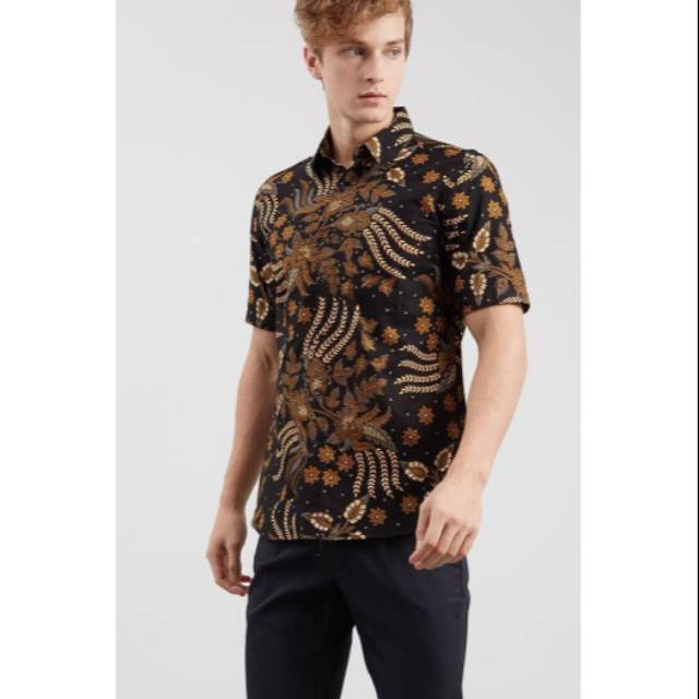 Batik pria lengan pendek sogan B limited