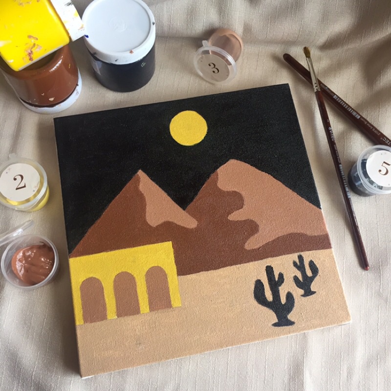 

PAINT BY NUMBER KIT premium murah kanvas 20 x 20 cm