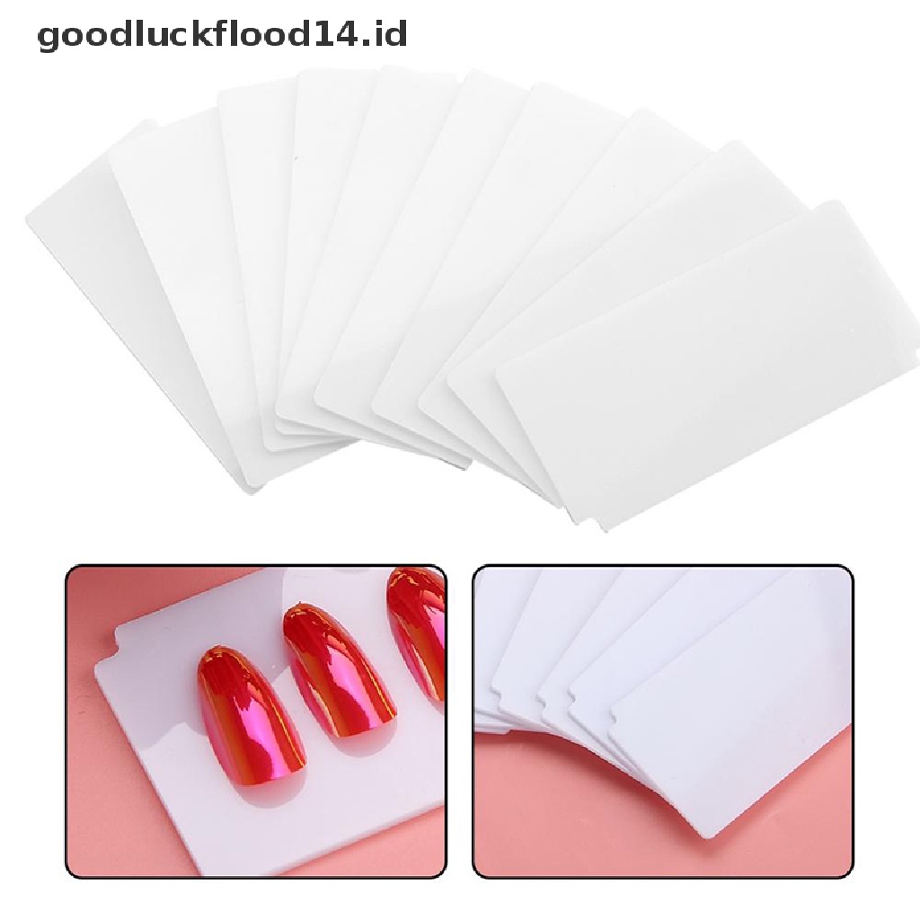 [OOID] 10X Fake Nail Display Stand Box Show Holder Plastic Partition Plate Storage Case ID