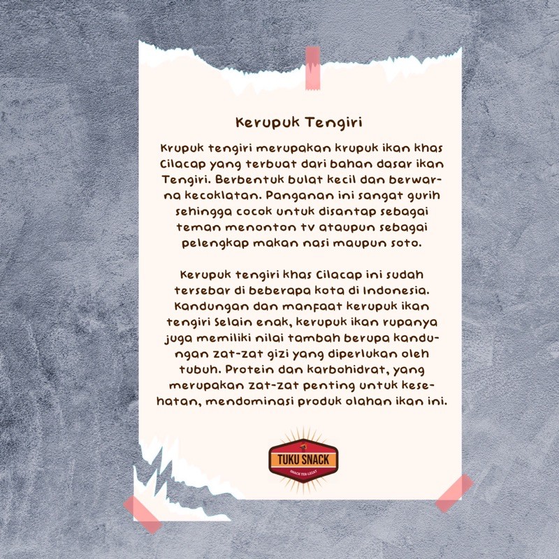 

Sekar_Shop07 Kerupuk Ikan Tenggiri King Naya Oleh Oleh Khas Cilacap