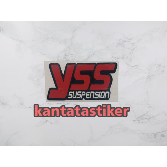 

stiker cutting yss dasar hitam uk 9.5cm x 5.5cm