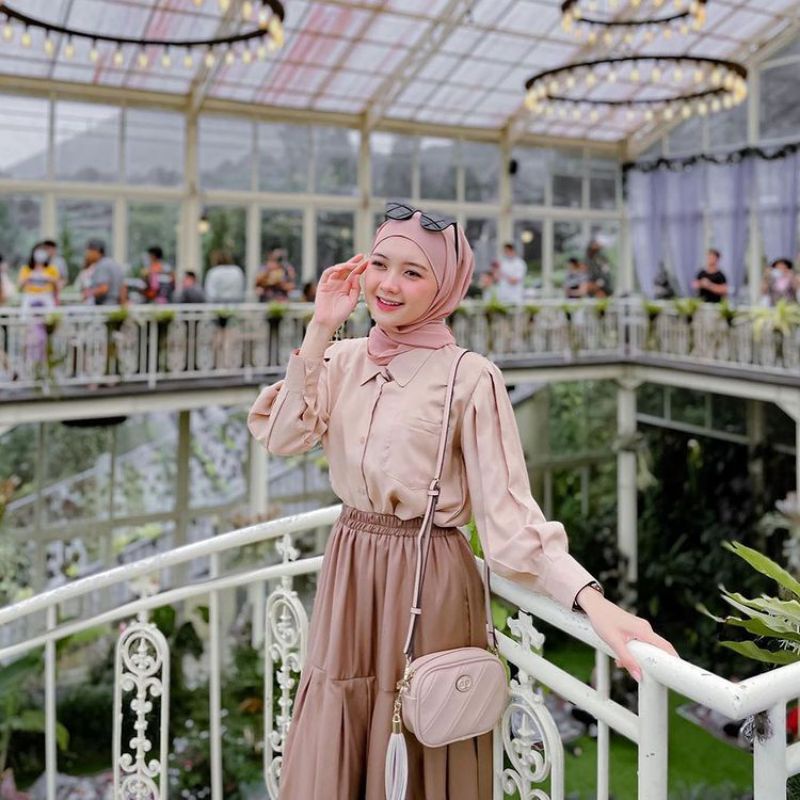 (bisa cod) ROK REMPEL| ROK PANJANG WANITA | ROK BAWAHAN WANITA MODEL PAYUNG POLOS-4