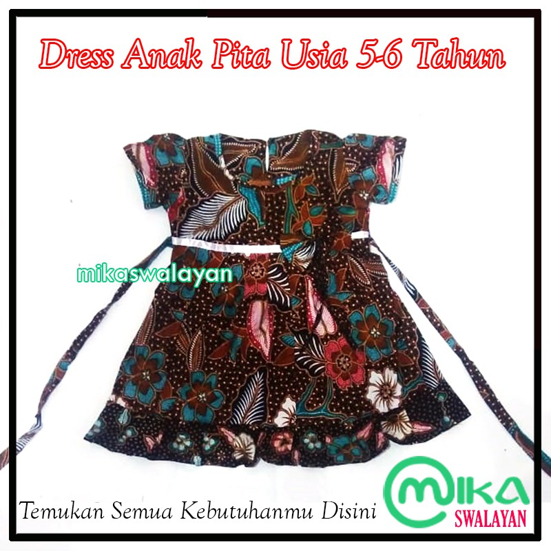 Dress Anak Perempuan | Baju Anak Perempuan | Dress Anak 2 Tahun | Dress Batik Anak Perempuan