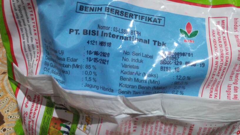 Bisi 18 - Benih Jagung Hibrida Super Kemasan 1 Kg