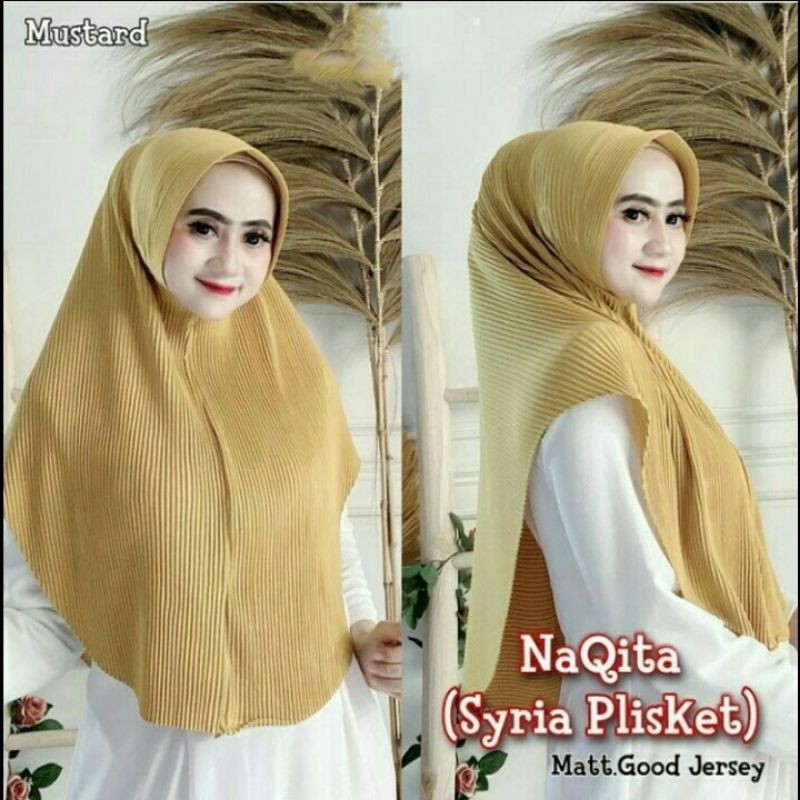 Jilbab Instan Plisket DAILY AUREL Jersey Super Premium