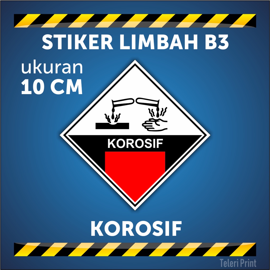 

Stiker Limbah B3 KOROSIF ukuran 10 cm