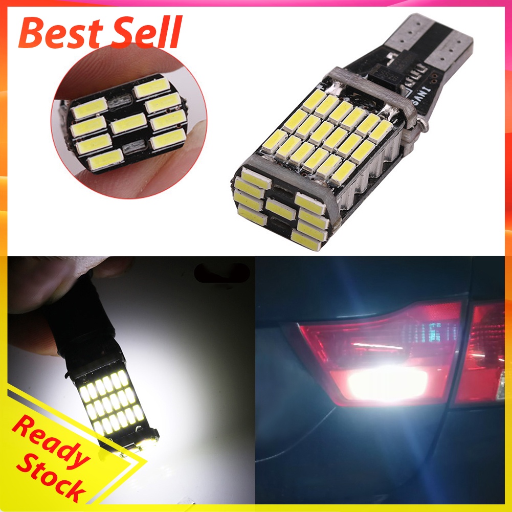 T15 W16W LED Car Reverse Light Bulb Canbus 4014 45 SMD 12V Turn Signal Lamp