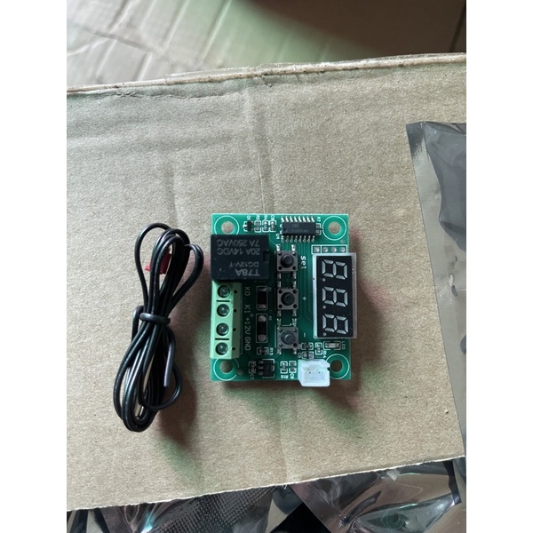 W1209 PCB Hijau Thermostat Digital Temperature Controller Control Suhu