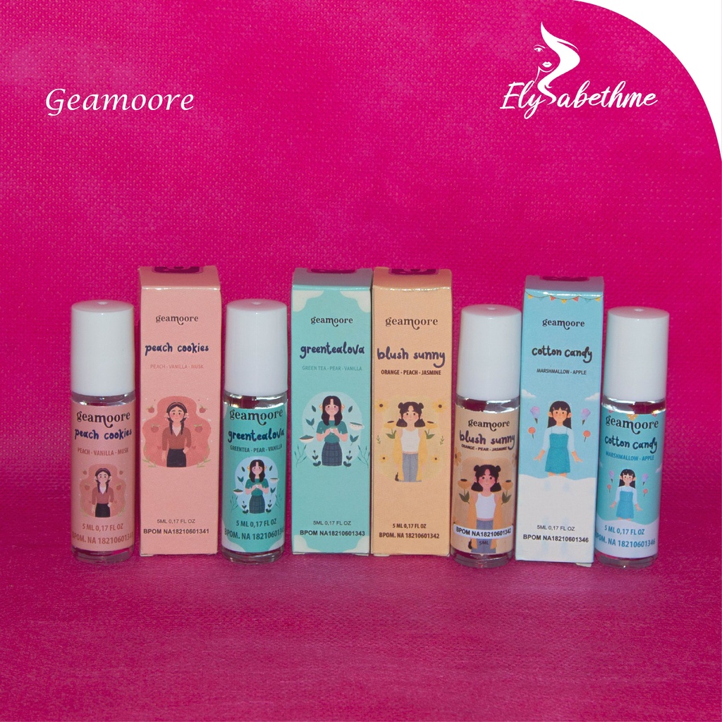 ✿ELYSABETHME✿ Geamoore roll on parfume parfum ADDICTED travel new 5ml wangi segar buah bacarat