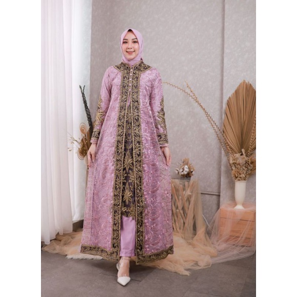 GAMIS CASSANDRA // BAHAN TILLE BORDIR MUTIARA PREMIUM MIX BORDIR TEMPEL // Original By Pelangi Jaya