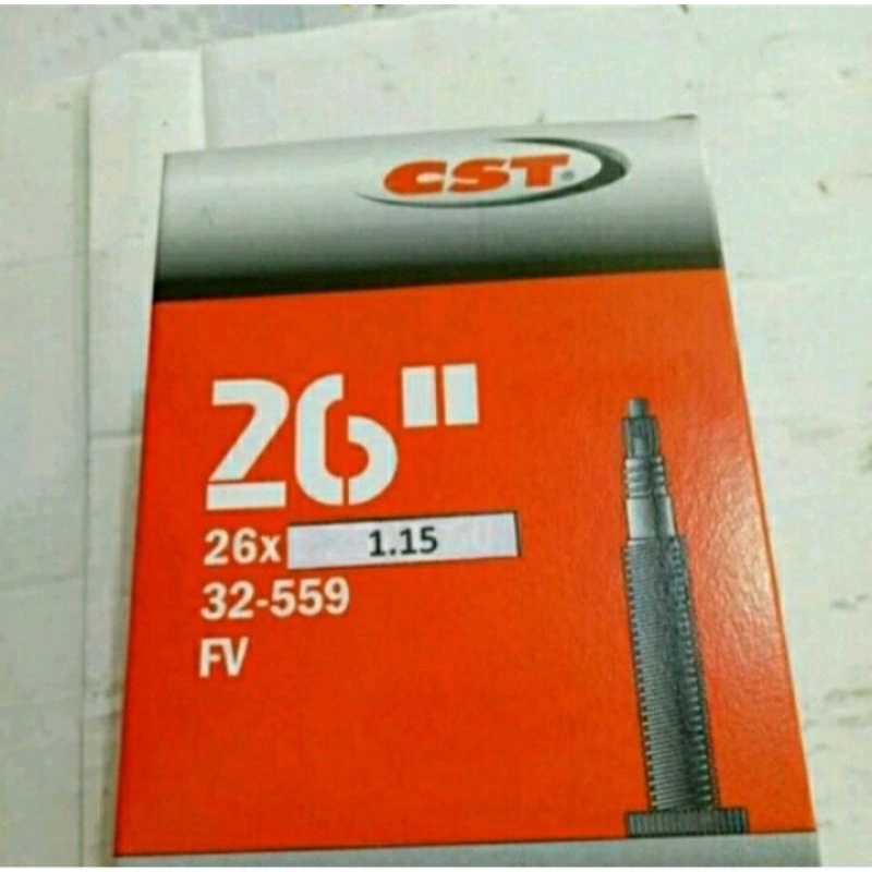 Ban dalam sepeda 26 x 1.15 Cst Fv 60mm Original produk