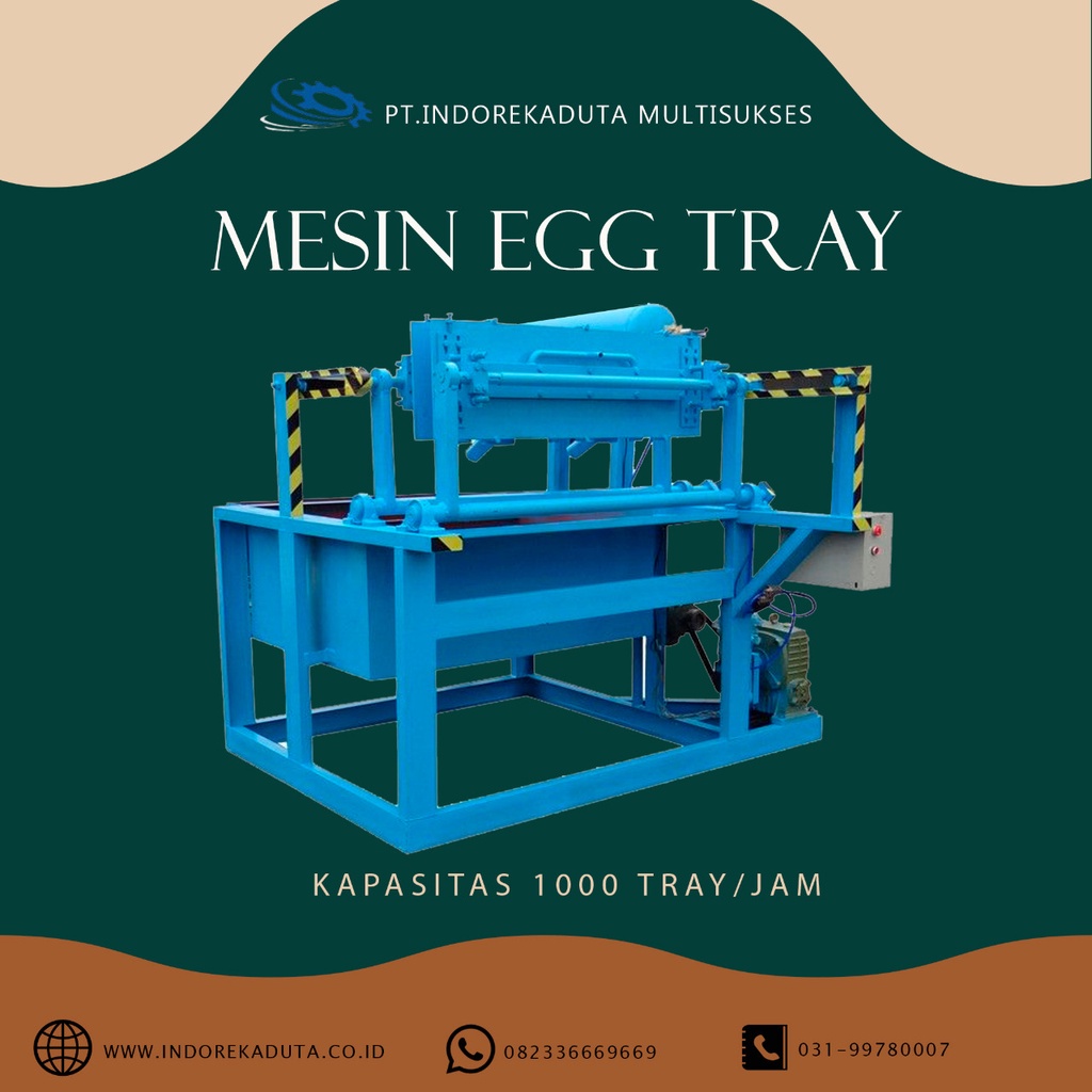 Mesin egg tray ET-010 include model tanpa pengering