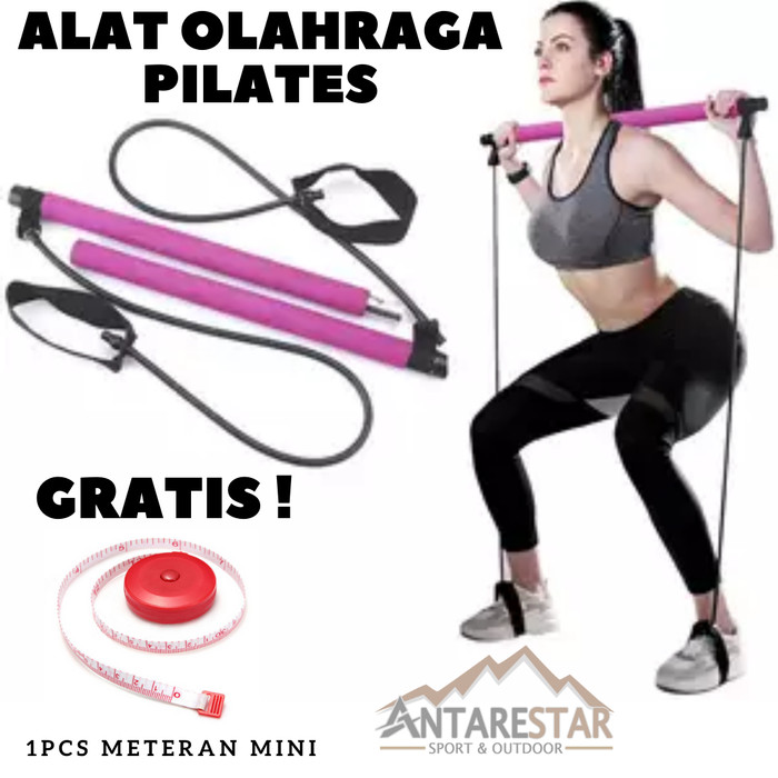 Alat Pilates Gym Yoga Alat Fitness Olahraga Stick Pembesar Bokong