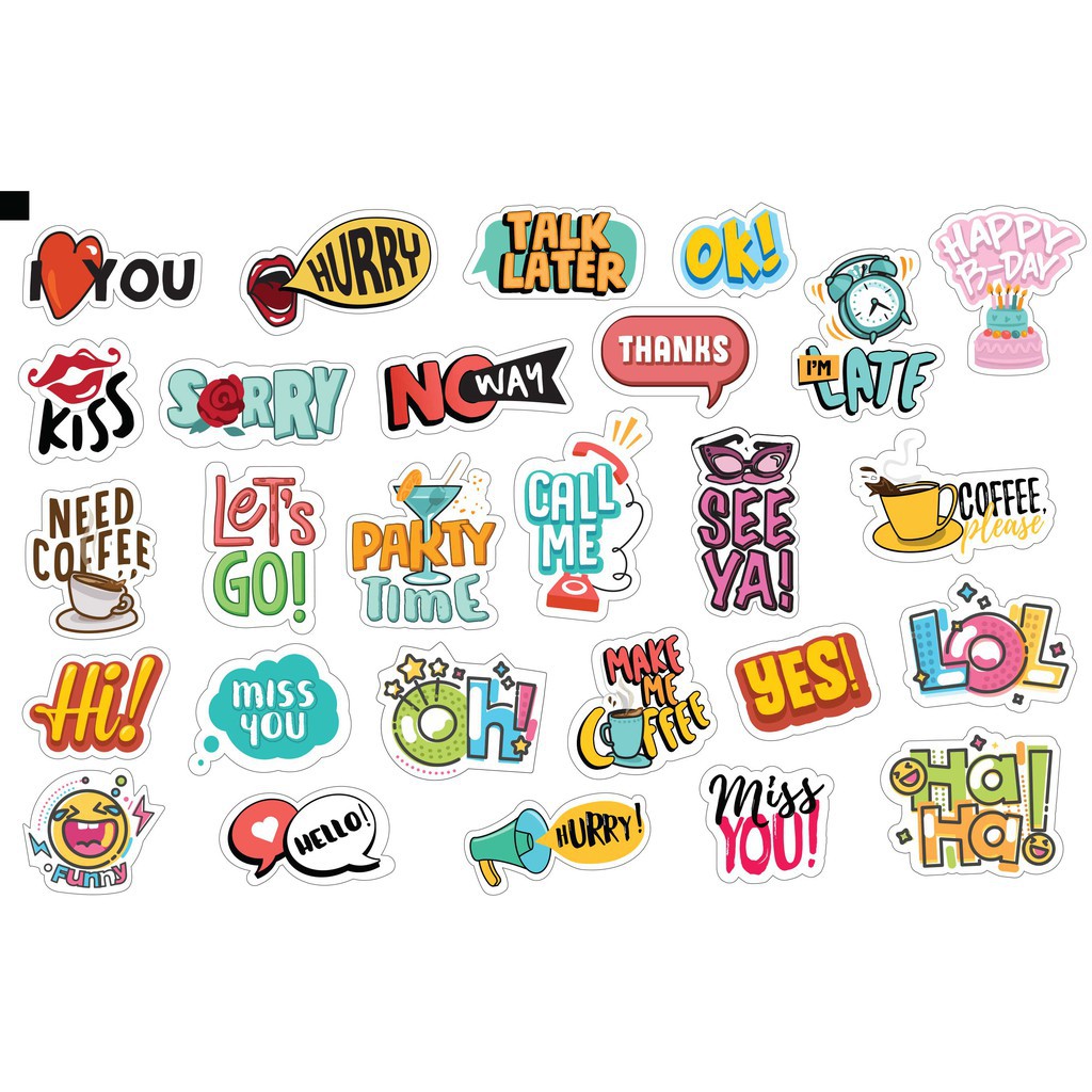 

Stiker Journal I'm Late For Book