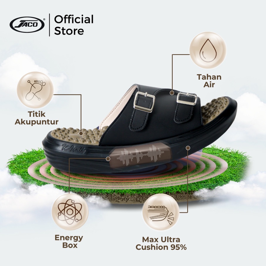 Jaco Kozuii Sandal Kesehatan & Refleksi - K-Walk Energy Sandal Kesehatan