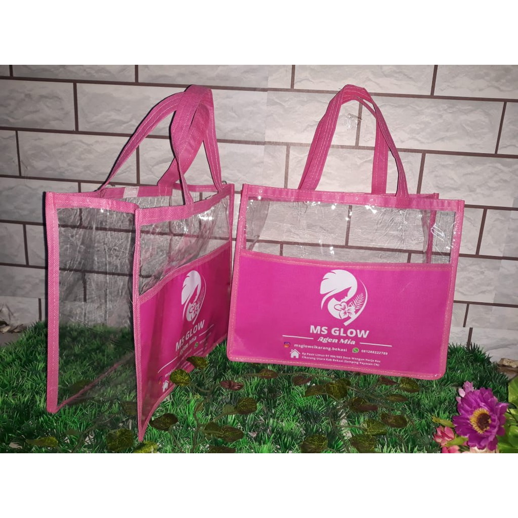 

SOUVENIR TAS KANTONG MIKA MS GLOW MURAH / TAS SOUVENIR MS GLOW TERLARIS