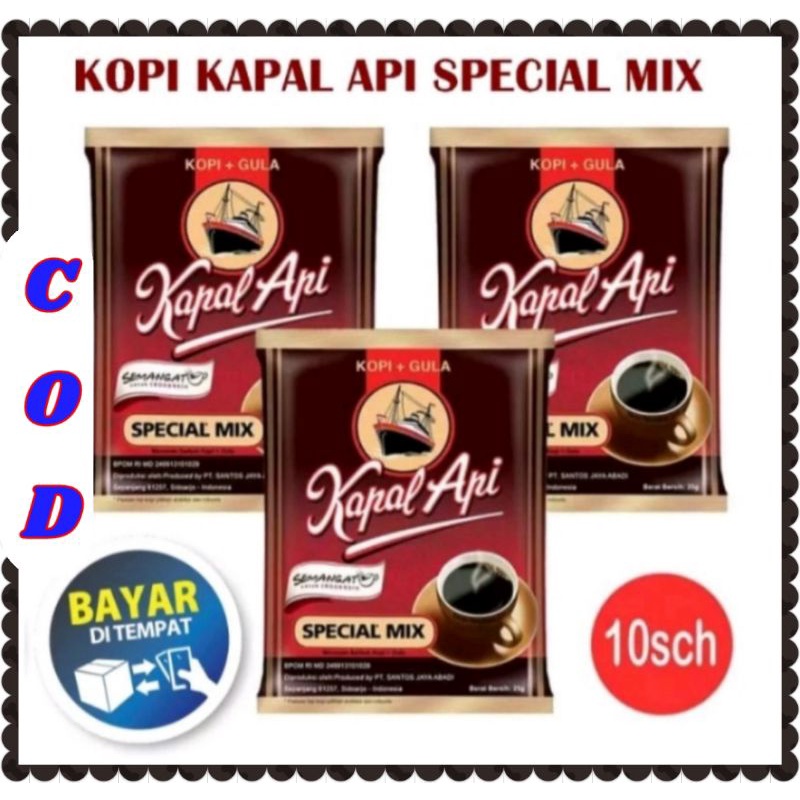 

KOPI KAPAL API SPECIAL MIX 25 gr RENCENG (isi 10 sachet)