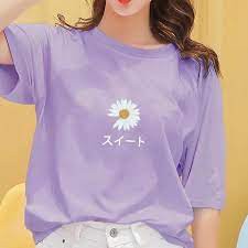 Kaos KPOP Bunga Peaceminusone Daisy Lilac