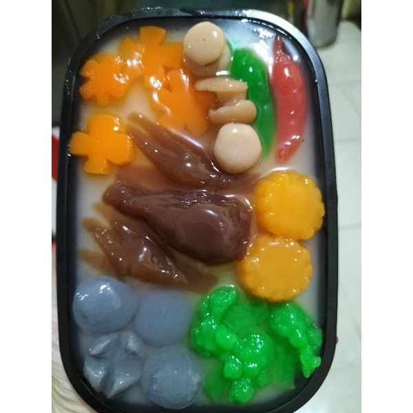 

puding sup ayam bening