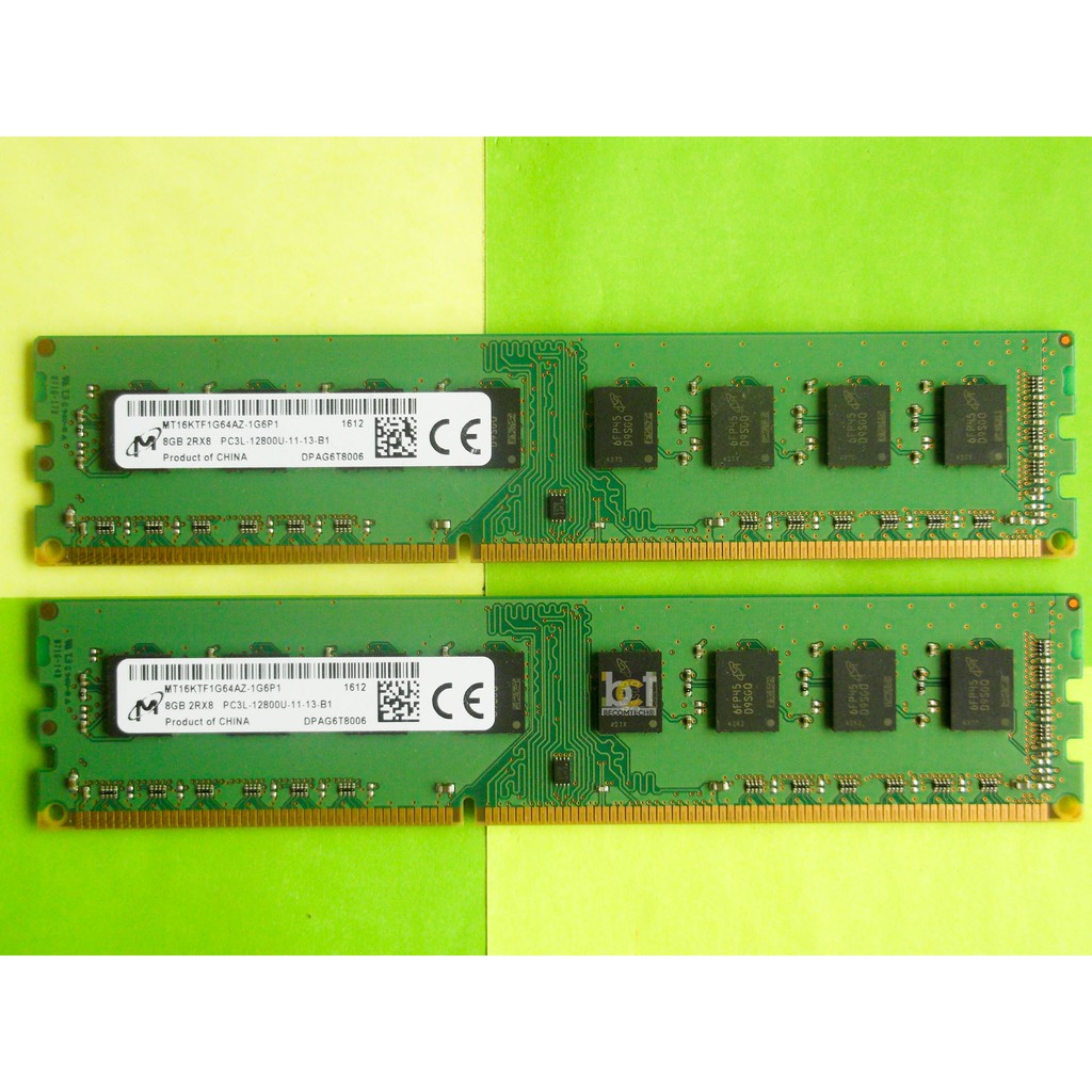 Memory Ram Ddr3 8 Gb Micron Pc3 12800 1600 Mhz Shopee Indonesia