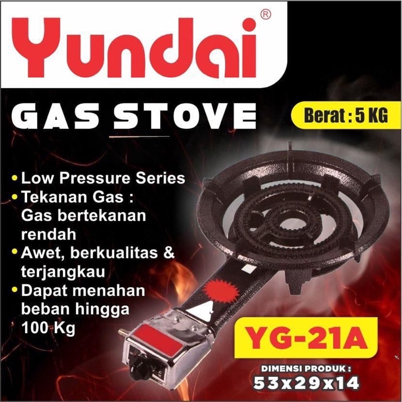 YUNDAI KOMPOR GAS 1 TUNGKU YG21A