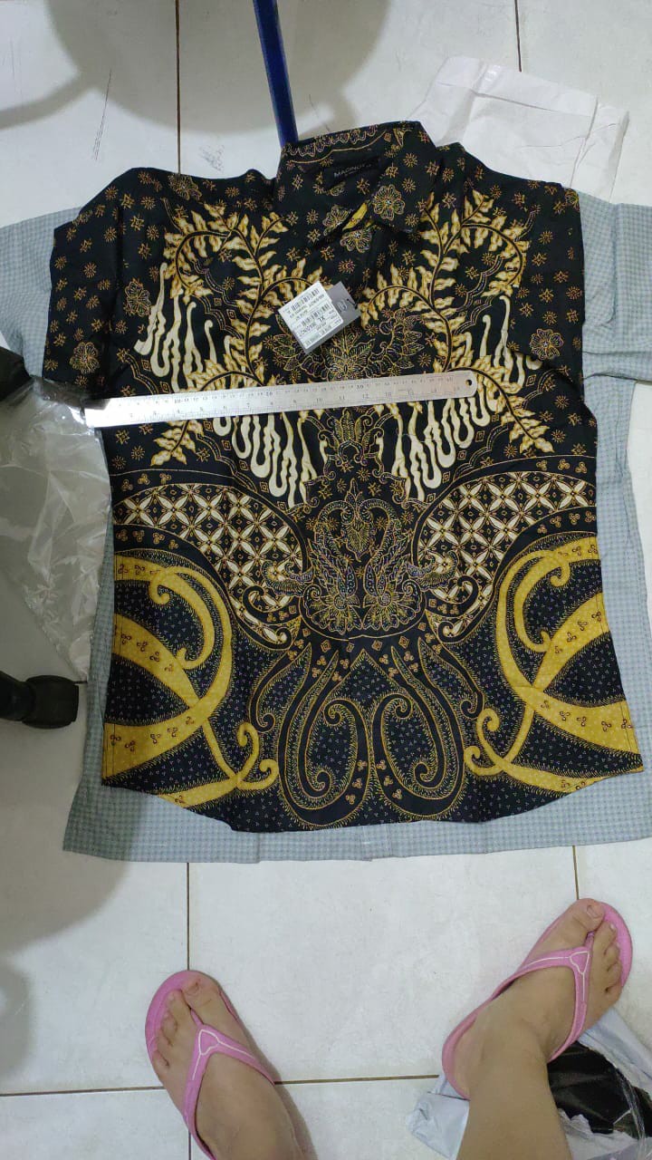 Maginot Kemeja Batik Pria Tanwira-ss Lengan Pendek