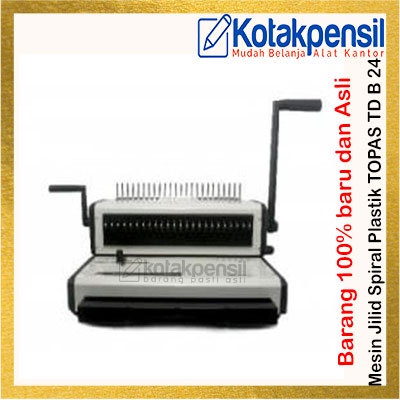 

Mesin Jilid Spiral Plastik TOPAS TD B 24 TD B24 Comb Binding