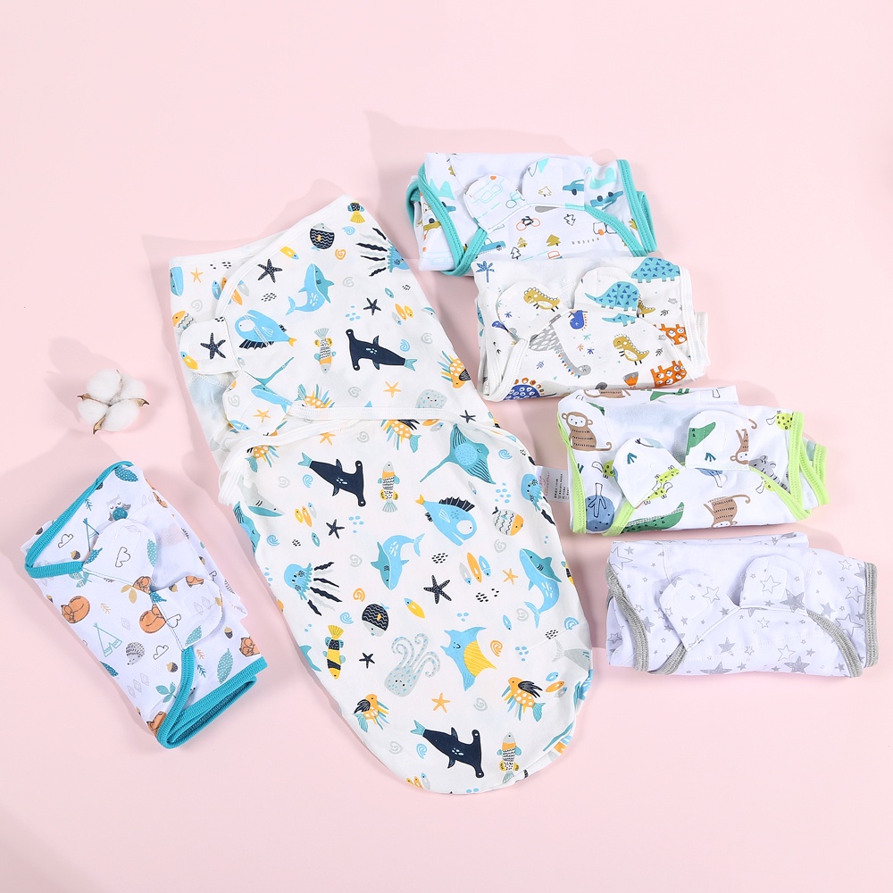 baby swaddle bedong bayi instant bisa pilih motif swaddle me  bedong bayi jumbo motif lucu baby girl baby boy