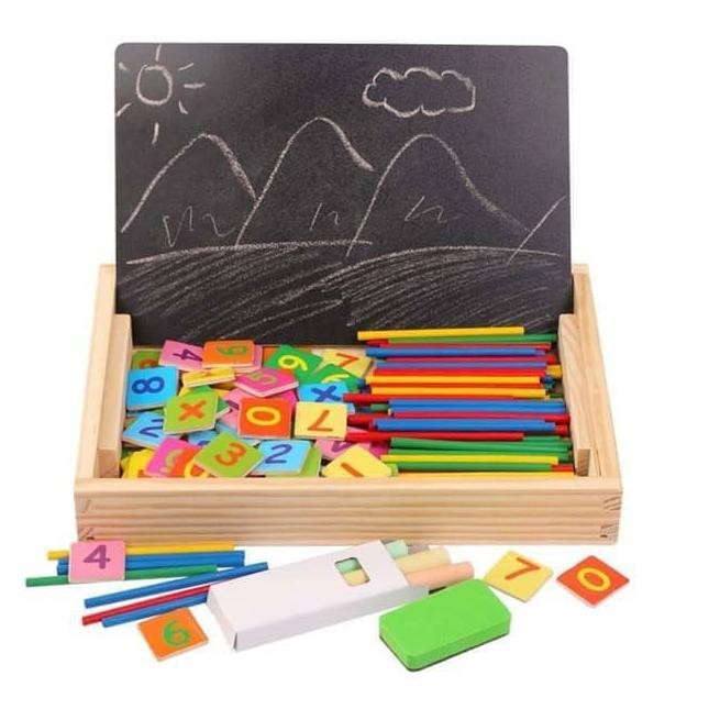 

Papan Tulis Anak / Wtriting Board / Buku Belajar Hitung Berhitung Anak Mainan Edukasi/Learning Board