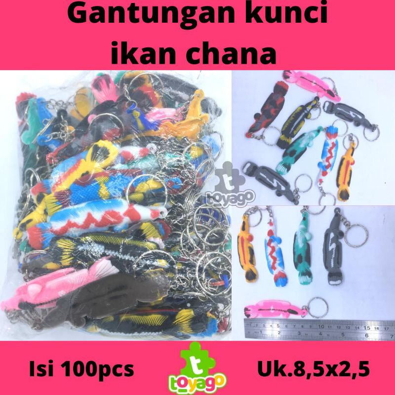 Gantungan Kunci Ikan Channa Isi 100 Pcs Grosir Murah