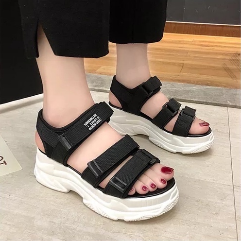 Sandal Gunung Gladiator Sandal Kasual Wanita Korea-2