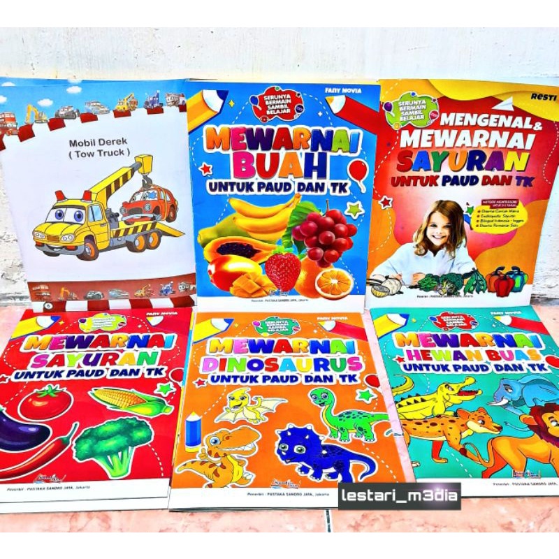 

Ukuran besar PAUD dan TK buku mewarnai
