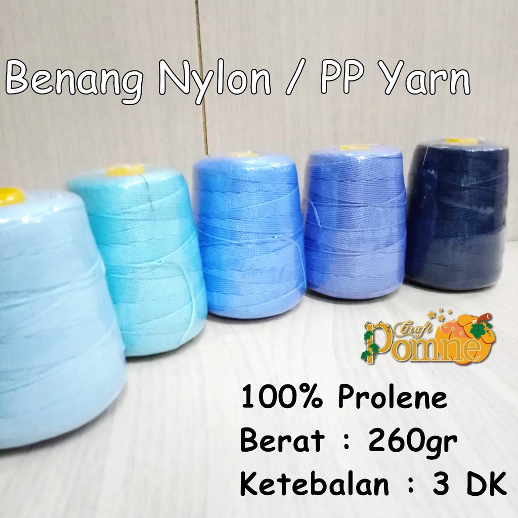 Benang RajutNyln / PP Yarn 260gr - Blue