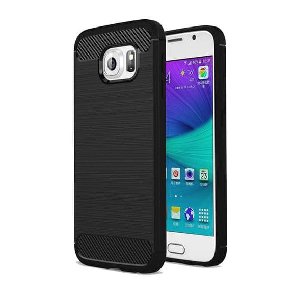 CASE SLIM FIT CARBON IPAKY SAMSUNG GALAXY S6 EDGE PLUS SOFTCASE - FA