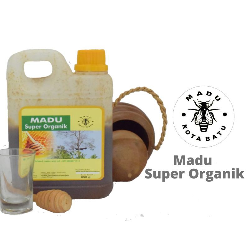 

Madu Hutan Asli Super Organik 3 IN 1 (madu hutan + Beepollen + royal jelly) Jirigen Netto 850 g