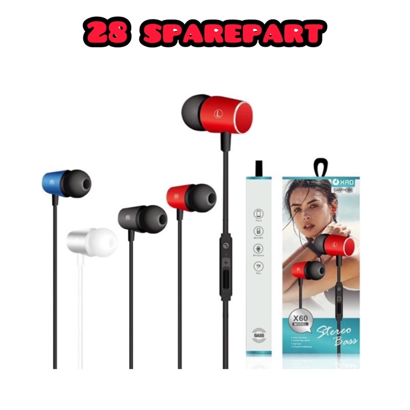 HANDSFREE / HEADSET MUSIK HF XRD X60 SUPER BASS