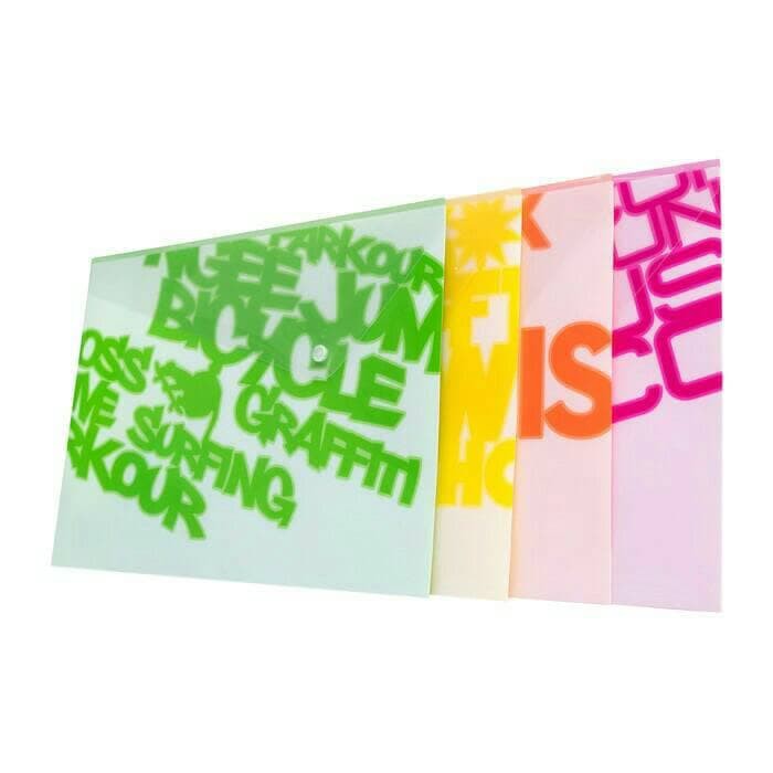 

Map kancing folio plastik new product Jolly Bright