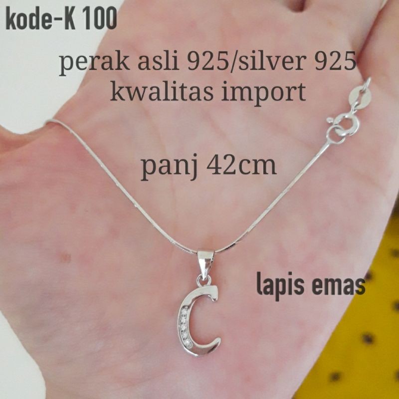 KALUNG HURUF/KALUNG ABJAD/KALUNG ALFABETH/KALUNG WANITA/KALUNG PERAK/KALUNG SILVER 925/KALUNG MURAH