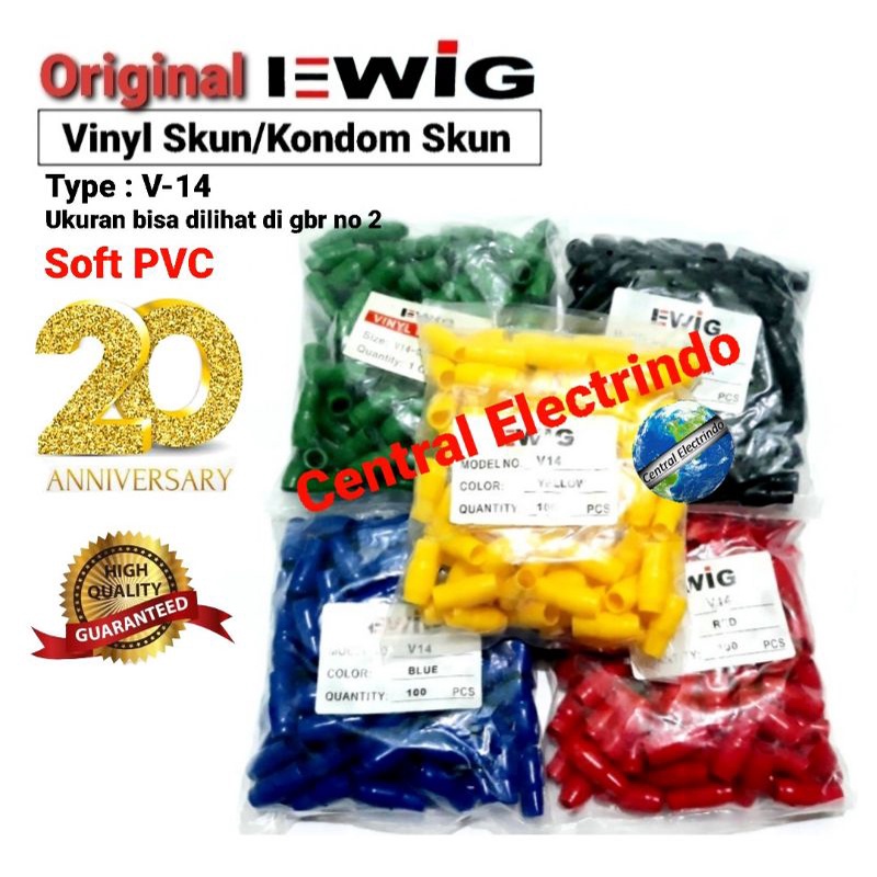 Vinyl Skun Kabel EWIG V-14 (1pak 100pcs).